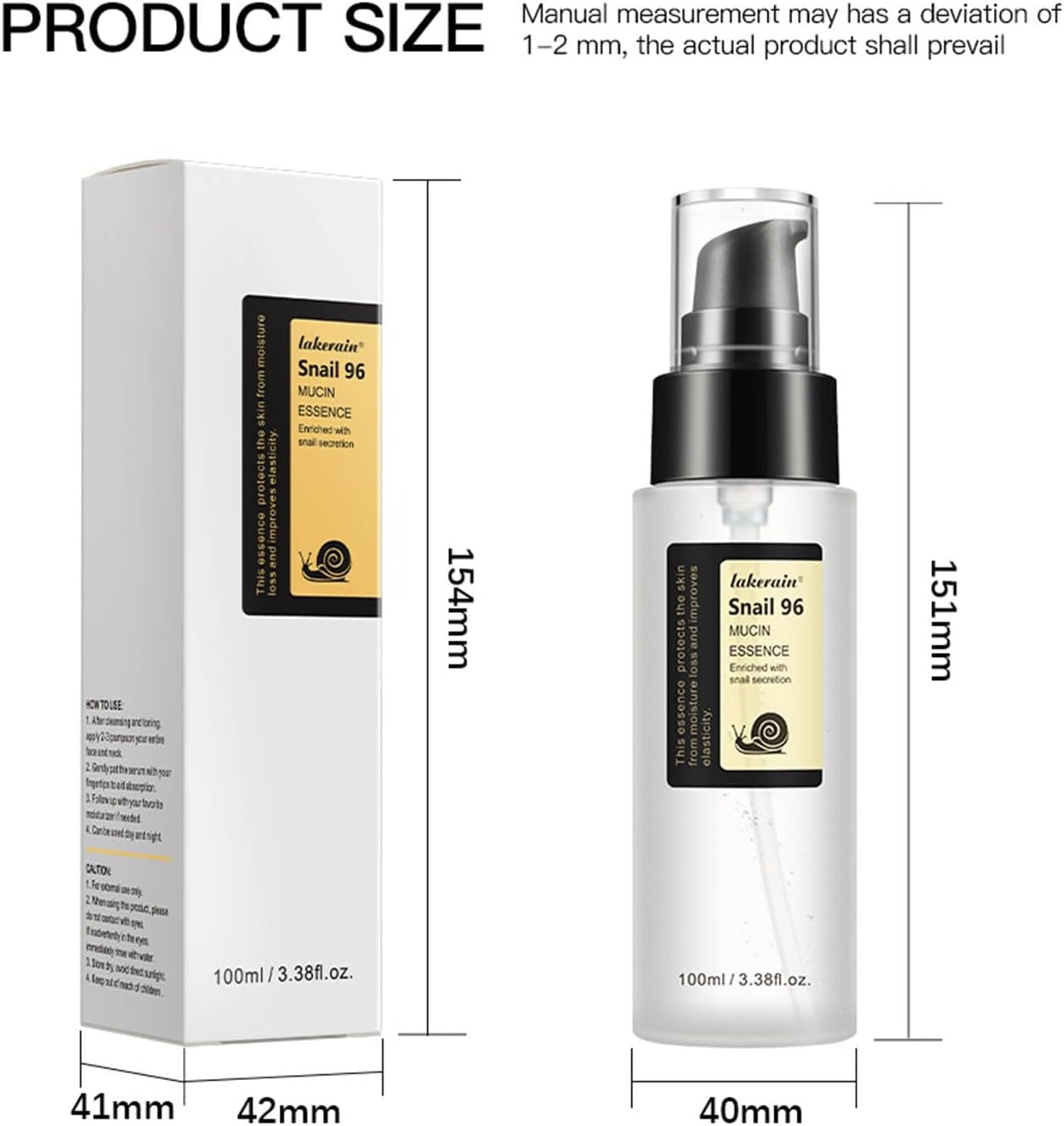 خلاصة إصلاح مخاط الحلزون بقوة 96% 100 مل