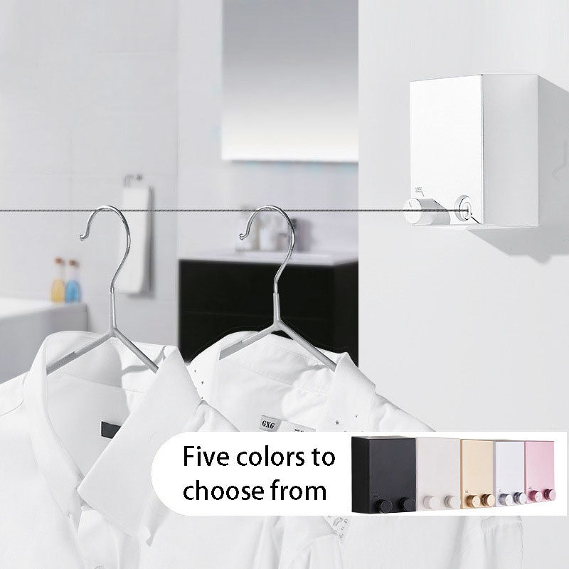 حبل تجفيف الملابس التلسكوبي.