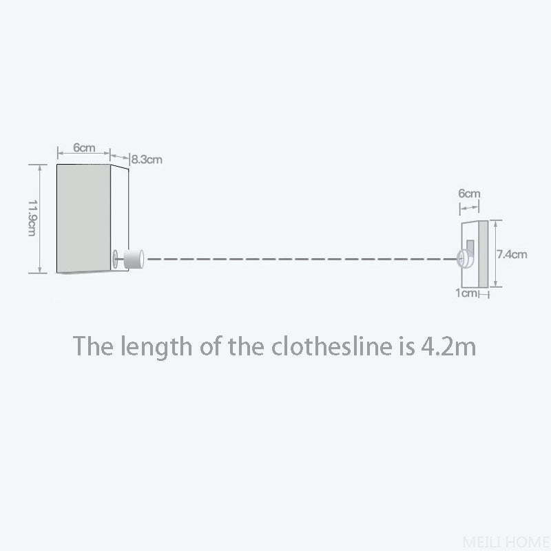 Telescopic Clothesline Clothes Drying Rope.