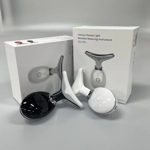 جهاز تدليك الوجه والرقبة LED القابل لإعادة الشحن 