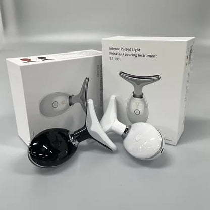 جهاز تدليك الوجه والرقبة LED القابل لإعادة الشحن 