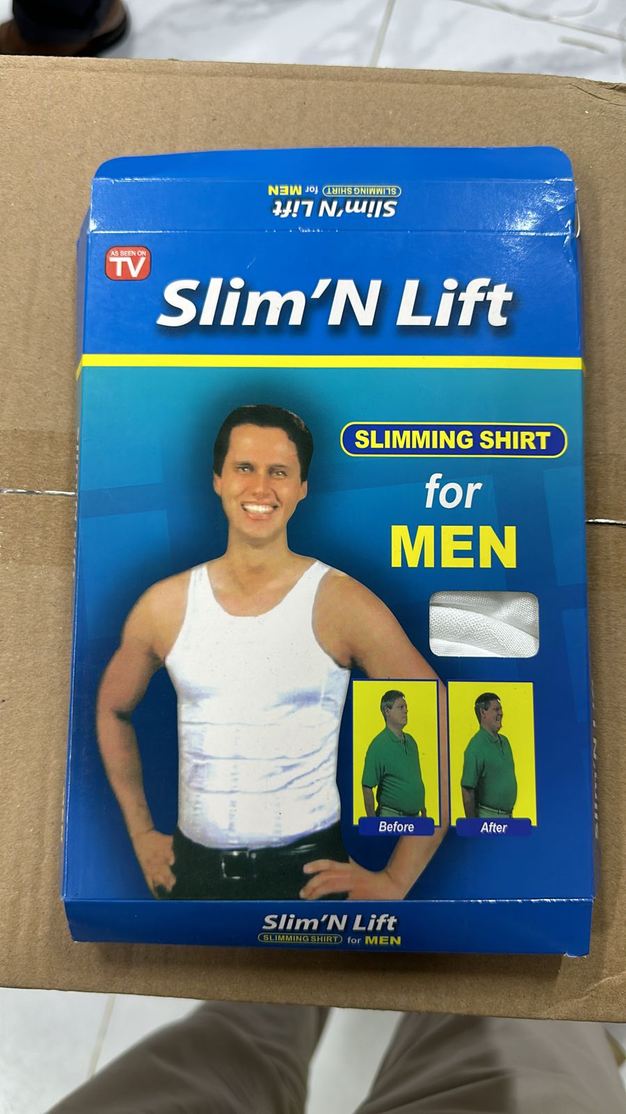 صدرية داخلية لتشكيل الجسم للرجال Slim N Lift