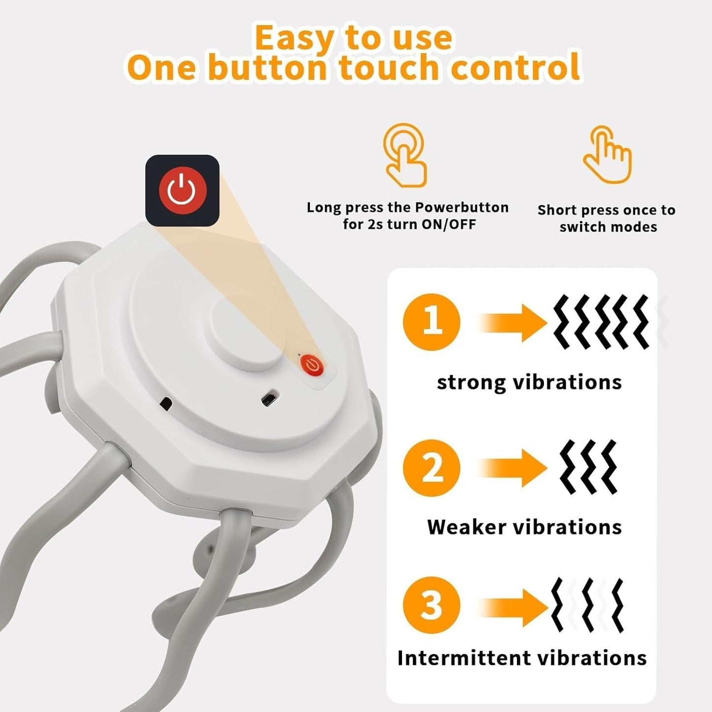 جهاز تدليك فروة الرأس مع 8 نقاط اتصال اهتزازية