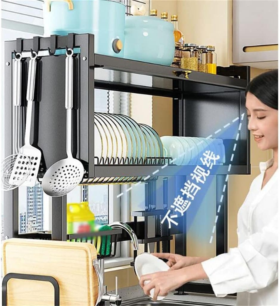 رف حوض المطبخ مع باب خزانة 