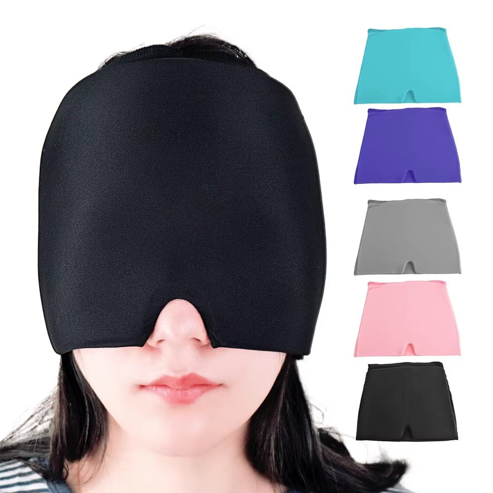 Hot & Cold Migraine Relief Ice Cap | Reusable Headache & Sinus Therapy Mask