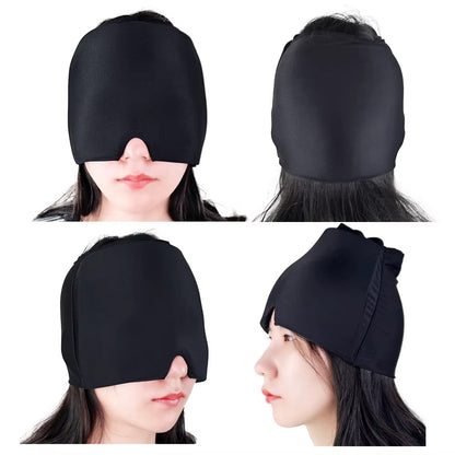 Hot & Cold Migraine Relief Ice Cap | Reusable Headache & Sinus Therapy Mask