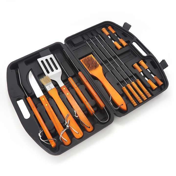 18 Pcs Stainless Steel BBQ Accessories Tool